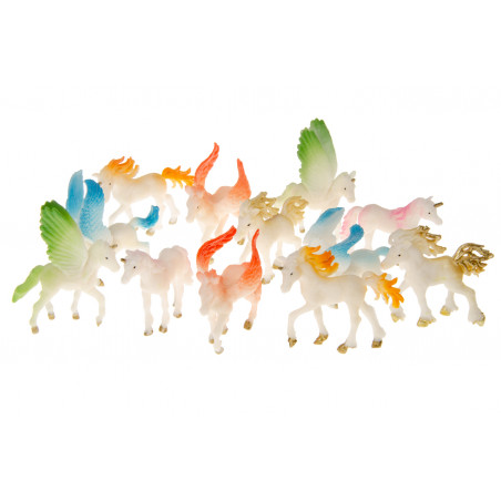 Figuras mini unicórnio e pégaso
