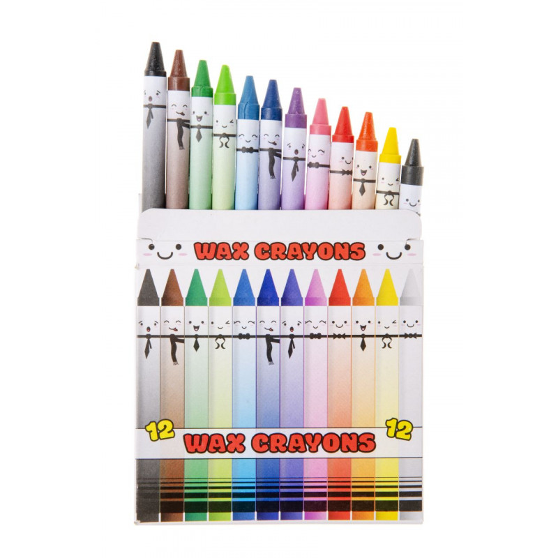 Ceras de cores em caixa