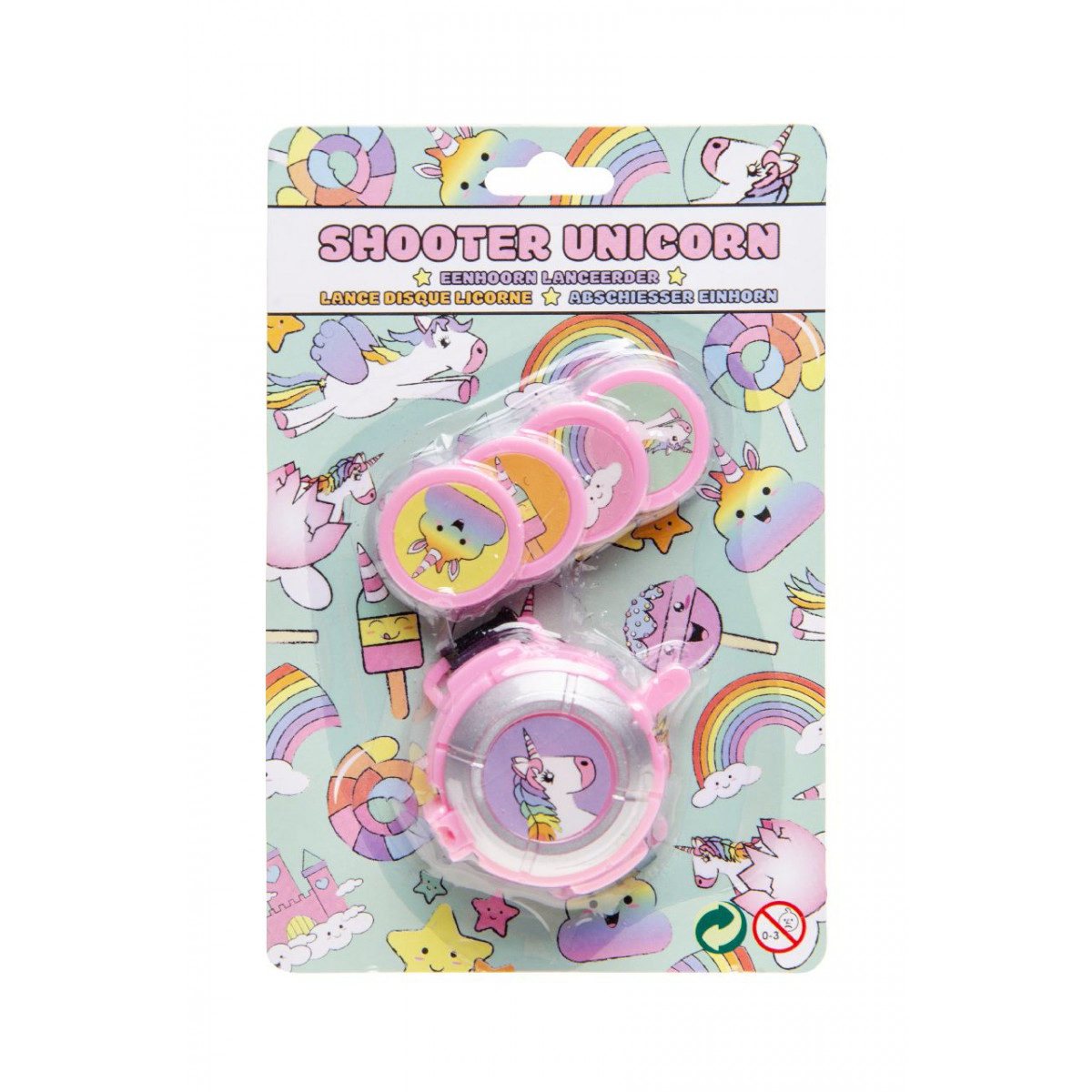 Lançador de discos unicórnio