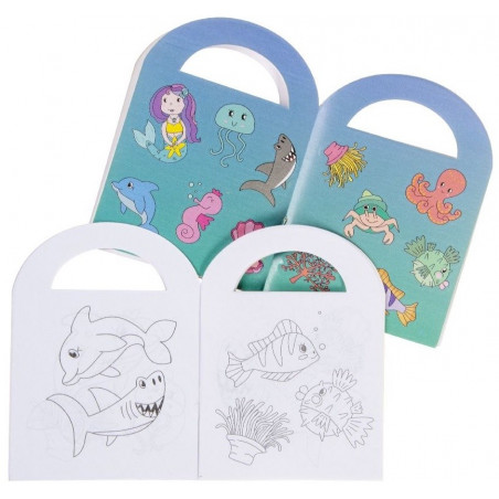 Bluey e bingo pacote com presentes divertidos marinhos