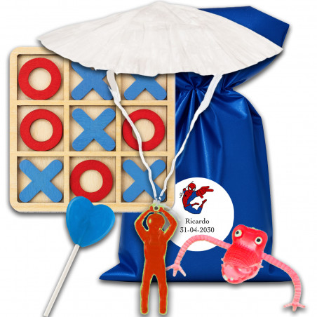 Spiderman bolsa piñata com jogos para crianças