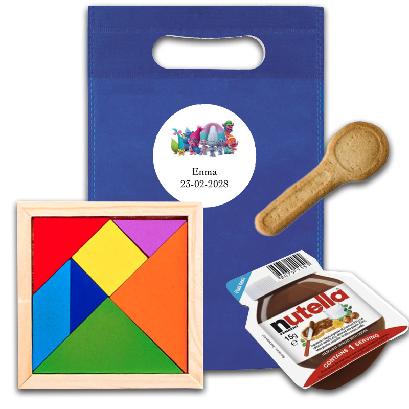 Trolls pacote de festa para crianças com tangram