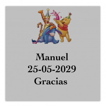 Winnie the pooh pacote de presente infantil personalizado para eventos e festas