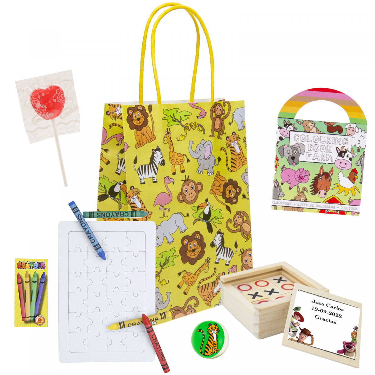 Toy Story bolsa com presentes e guloseimas para festa temática