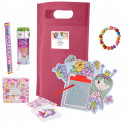 Pacote de princesas com lousa mágica, bolhas e doces