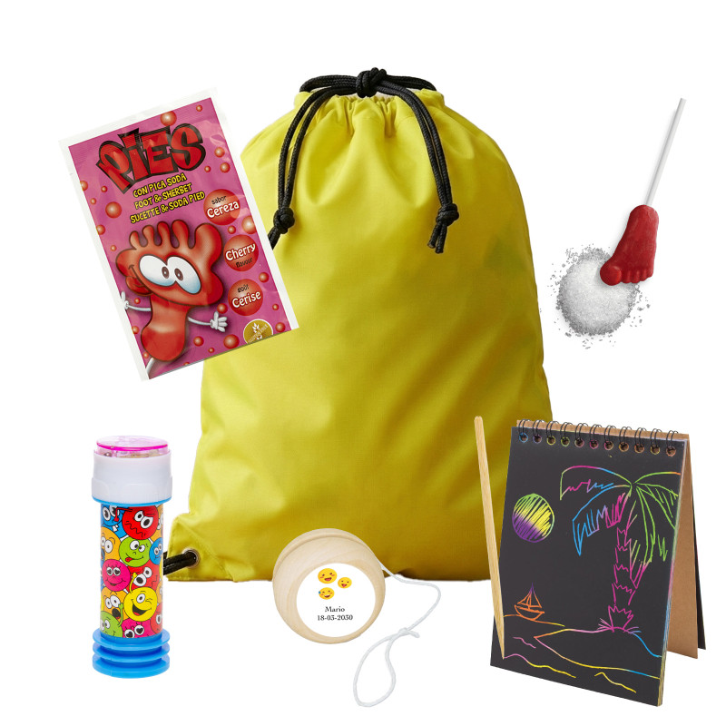 Emojis mochila com pompero caderno multicolorido e ioiô para presentear