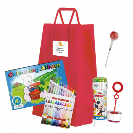 Disney bolha de sabão livro para colorir e giz de cera em bolsa para presentear