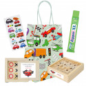 Cars pack com jogo da velha e labirinto personalizados