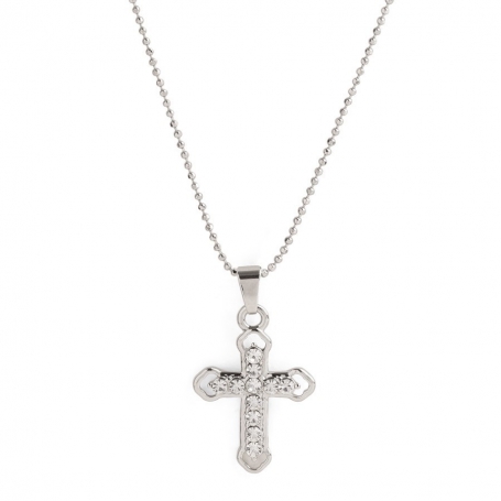 Pingente de cruz de metal