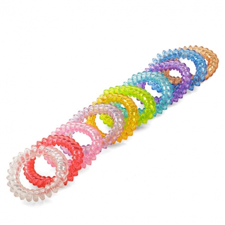 Pulseiras espirais coloridas para crianças Divertidas, confortáveis e resistentes