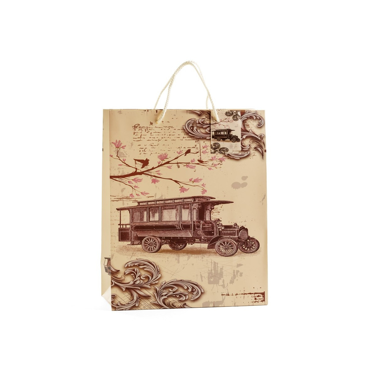 Grande saco do presente do vintage
