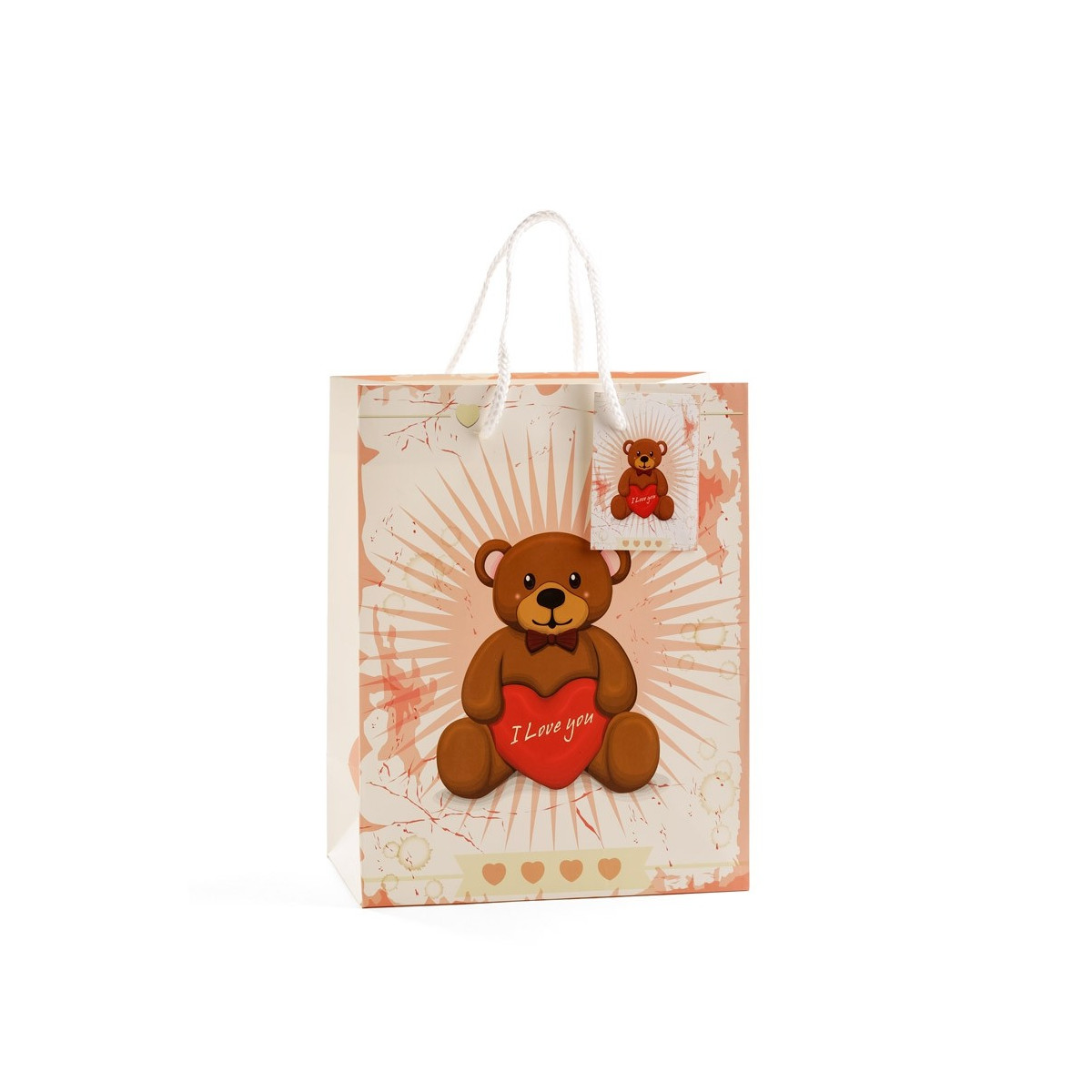 Bolsa média de ursinho de pelúcia