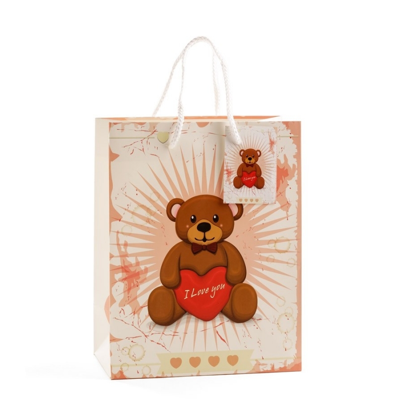 Bolsa média de ursinho de pelúcia