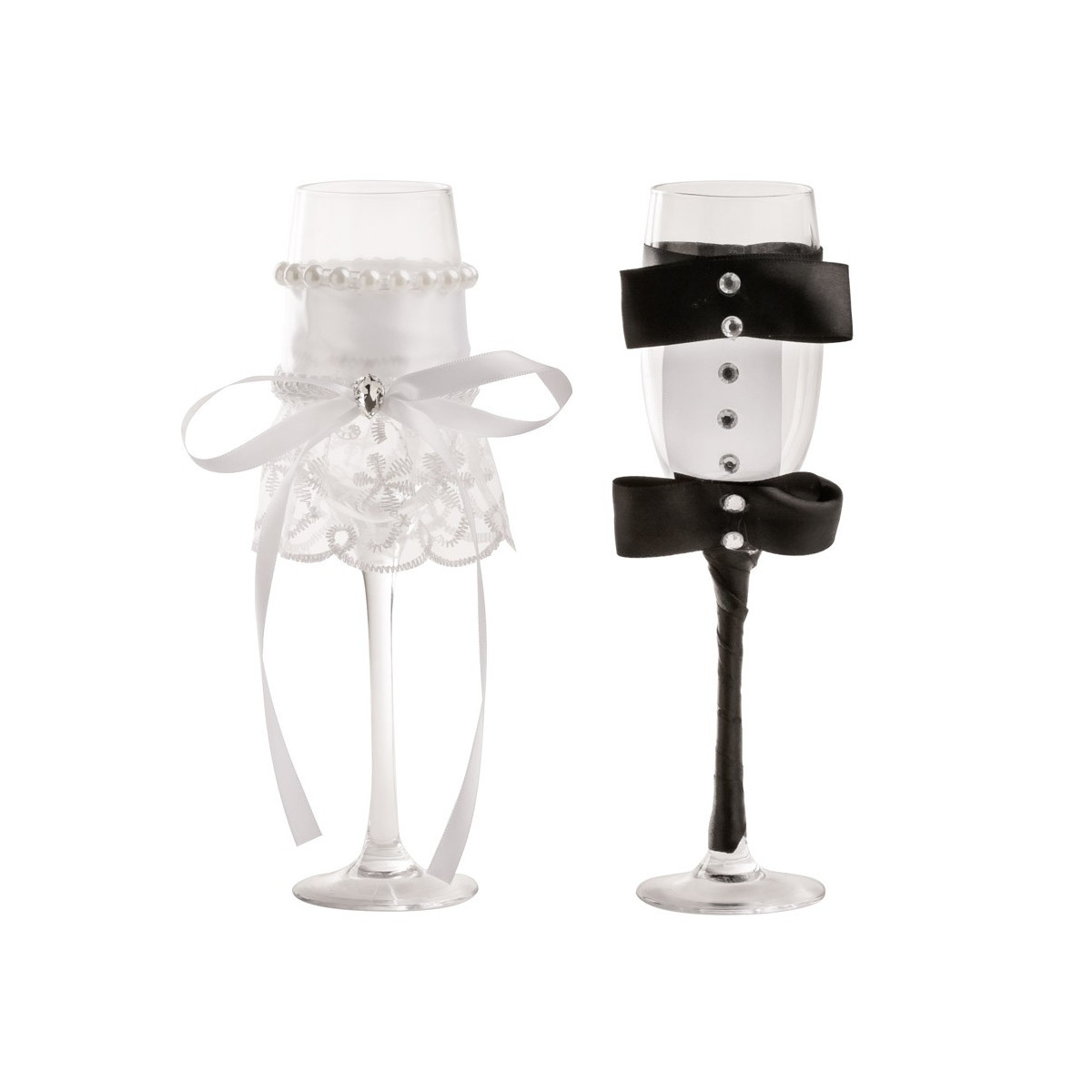 Copos originais de casamento