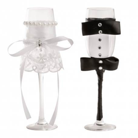 Copos originais de casamento
