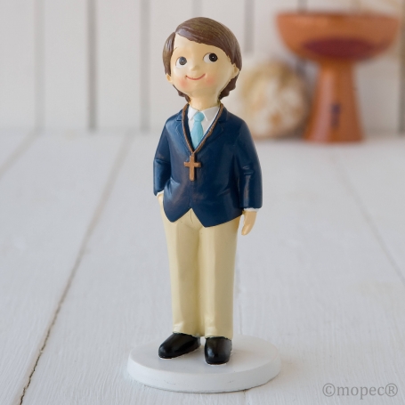 Figura de bolo de comunhão menino barata