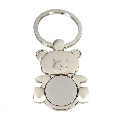 Chaveiro urso metálico