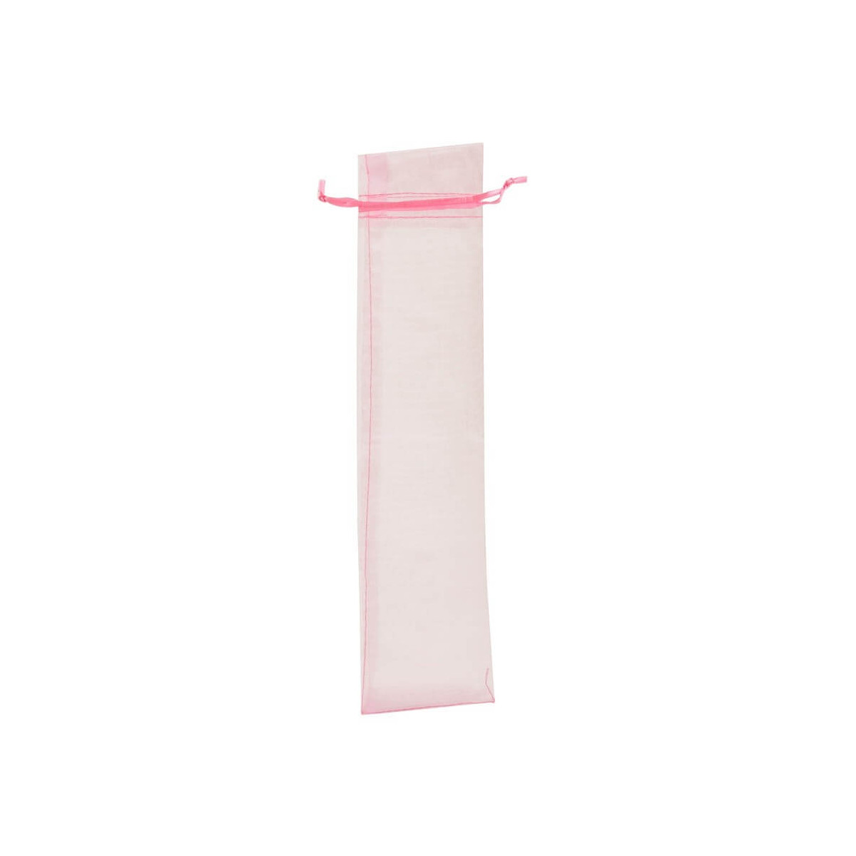Bolsa de organza 30x7 cm rosa claro