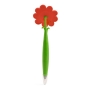 Caneta em formato engraçado para presente, formato de flor com rosto sorridente