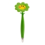 Caneta em formato engraçado para presente, formato de flor com rosto sorridente