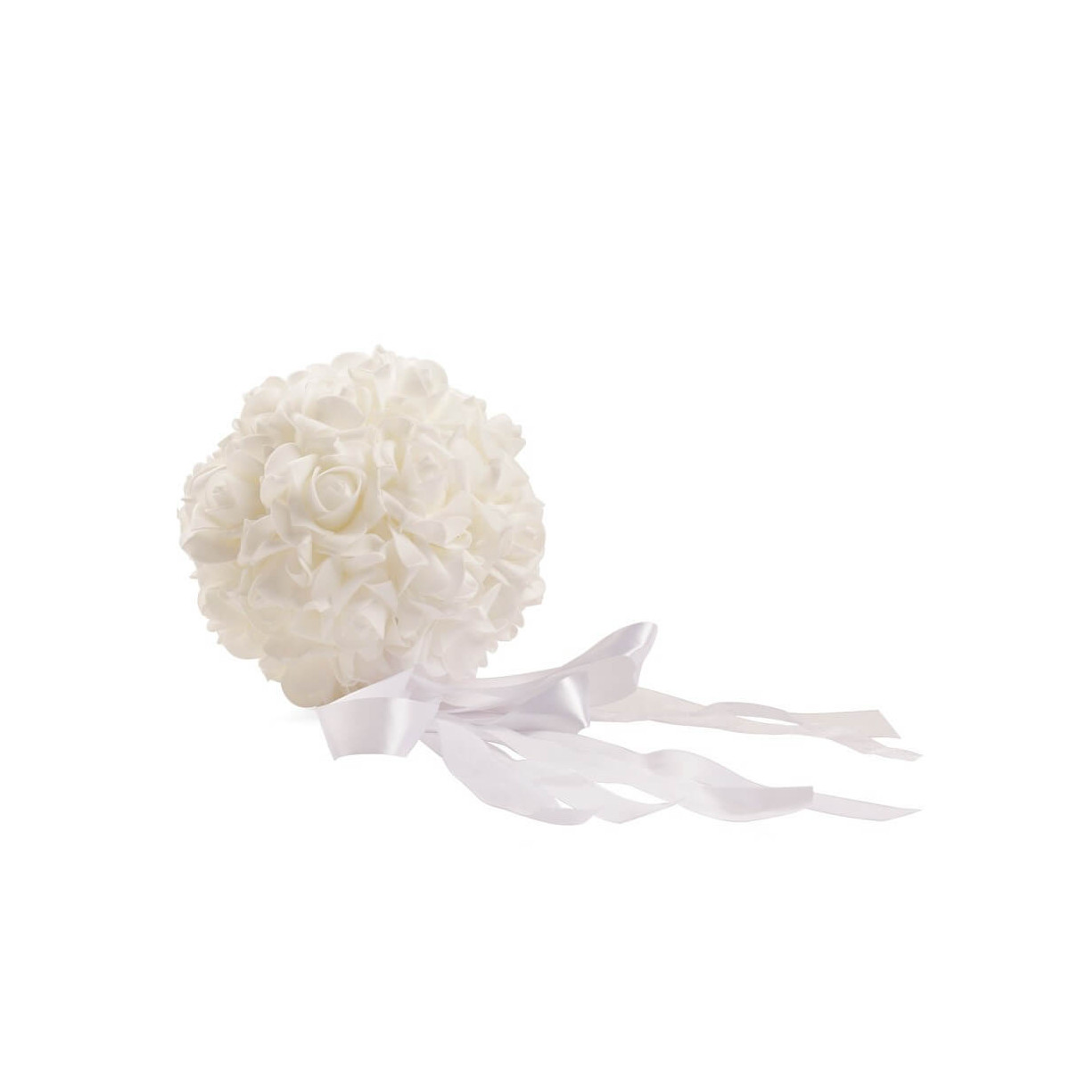 Buquê branco para alfinetes de casamento