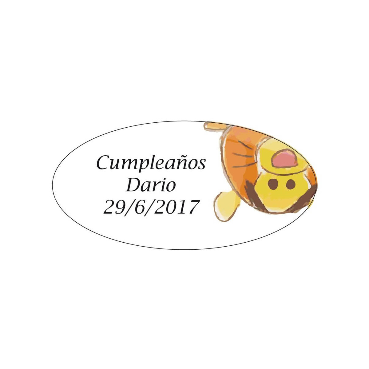 Etiquetas adesivas para crianças