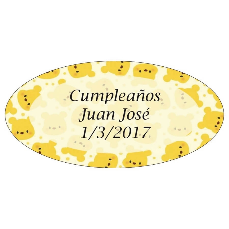 Oval autocolantes