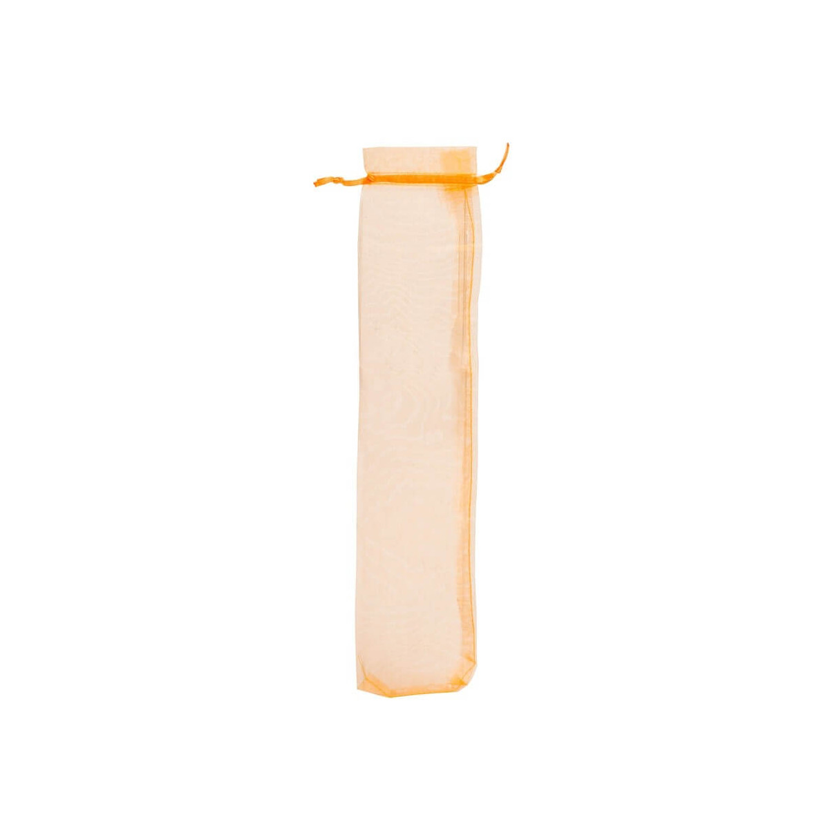 Bolsa de organza 30x7 cm laranja claro
