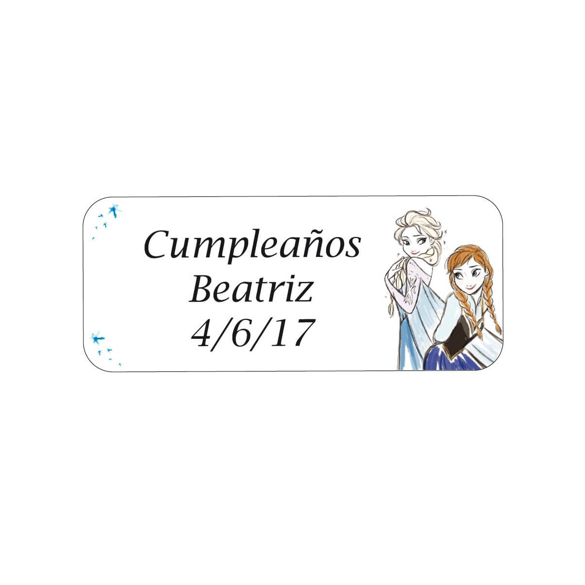 Etiquetas autoadesivas frozen