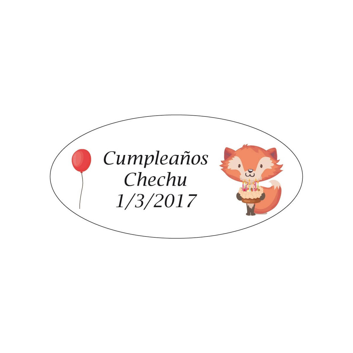 Etiquetas adesivas personalizadas para presentes