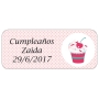 Etiqueta de aniversário