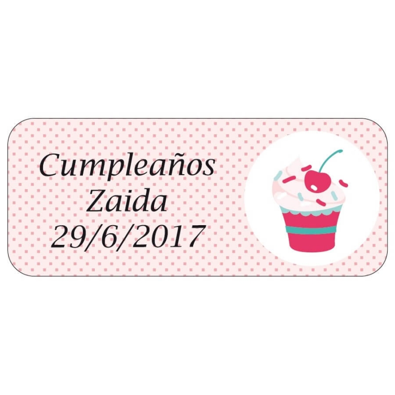 Etiqueta de aniversário