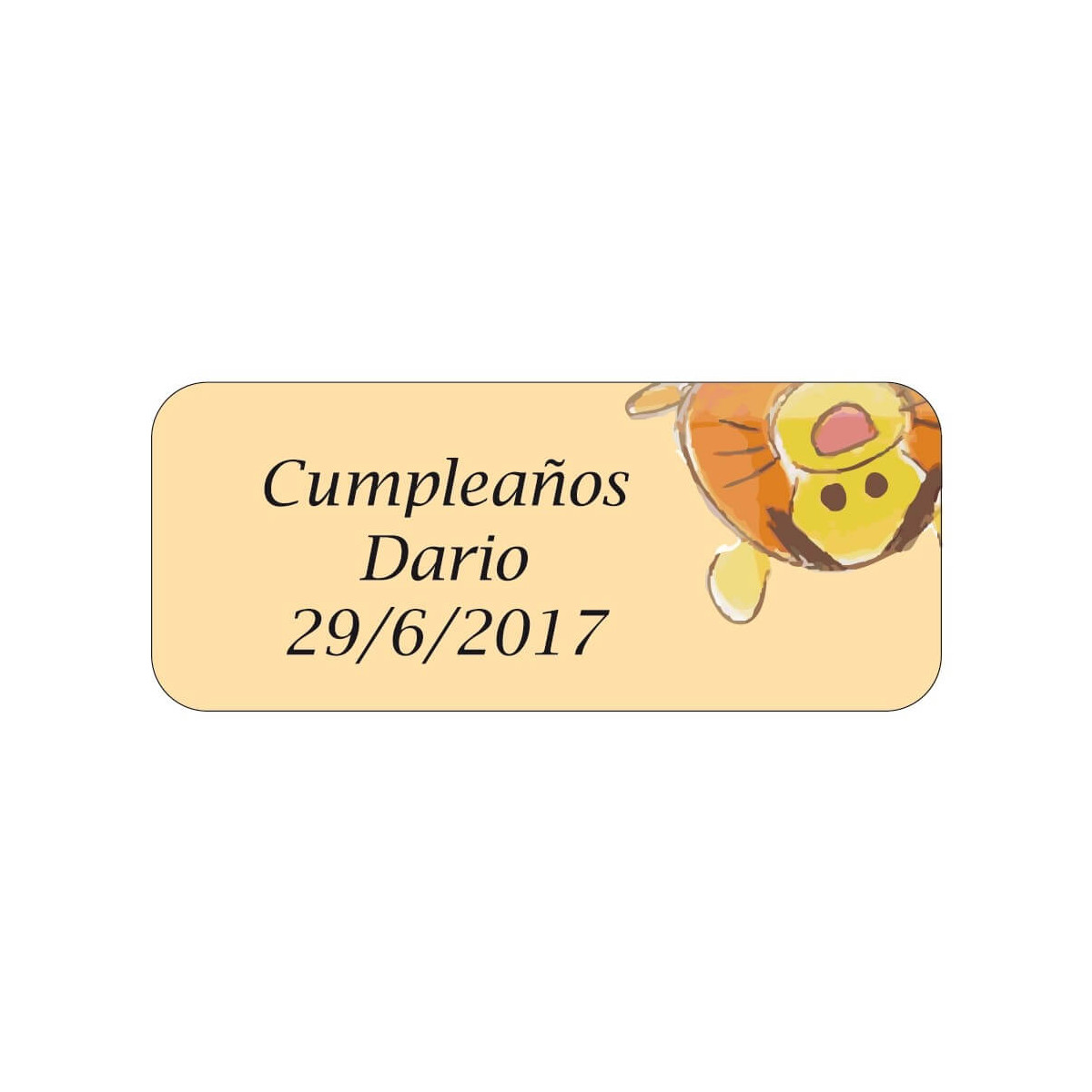 Etiqueta infantil