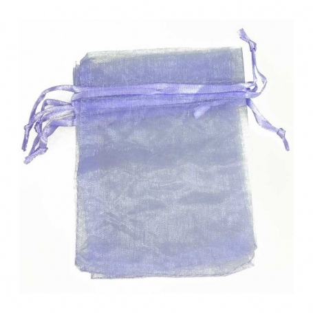 Faca multiuso em bolsa de organza lilás