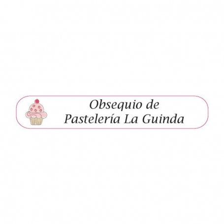 Toalha personalizada em formato de bolo ideal para clientes