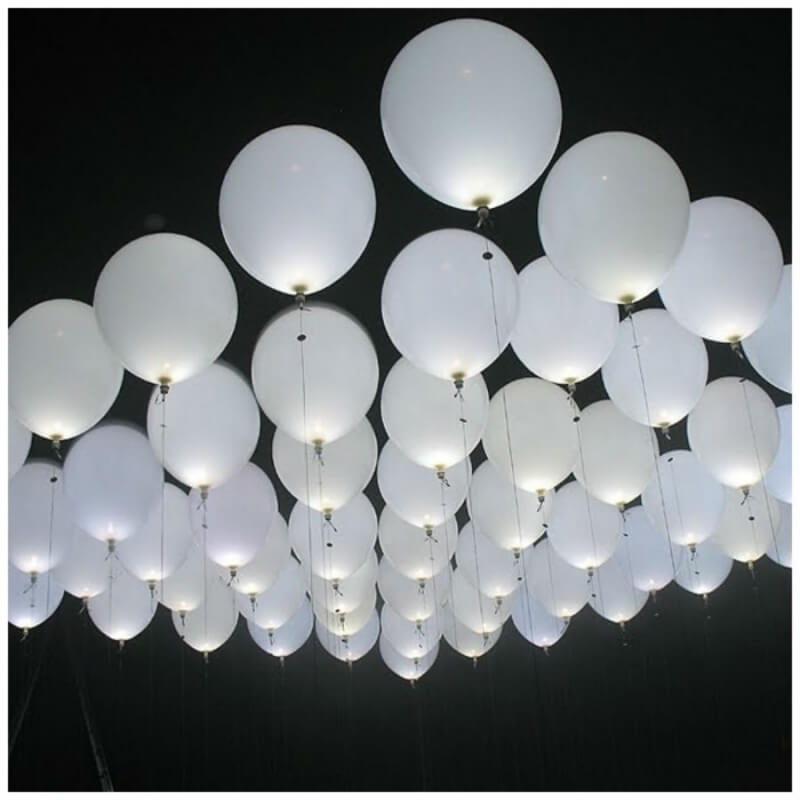 Balões De Led Branco Balões De Led Branco