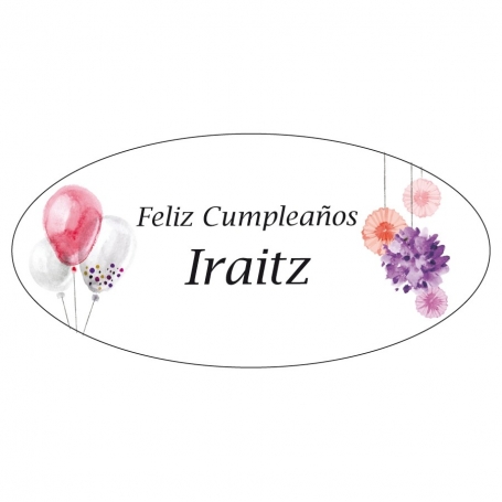 Marcador de página tricolor personalizado com adesivo em saquinho de organza
