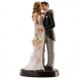 Figuras noivos elegantes para bolo de casamento