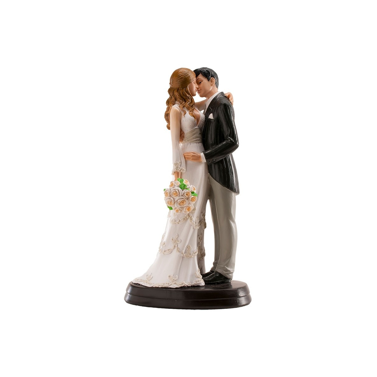 Figuras noivos elegantes para bolo de casamento