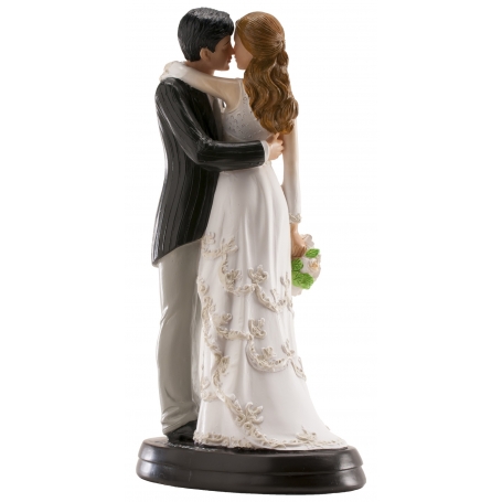 Figuras noivos elegantes para bolo de casamento