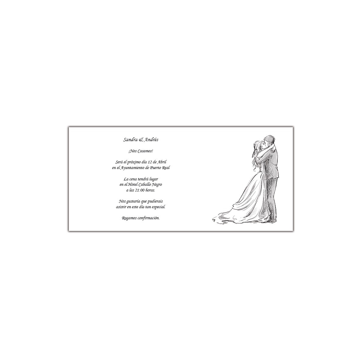 Convites de casamento simples e elegantes