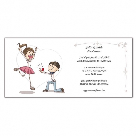 Convites de casamento divertidos
