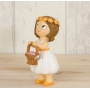 Menina figura para bolo
