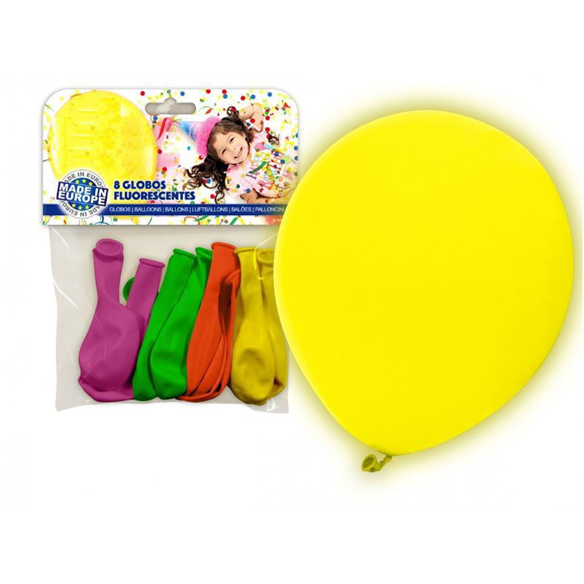 Pacote de balões fluorescentes