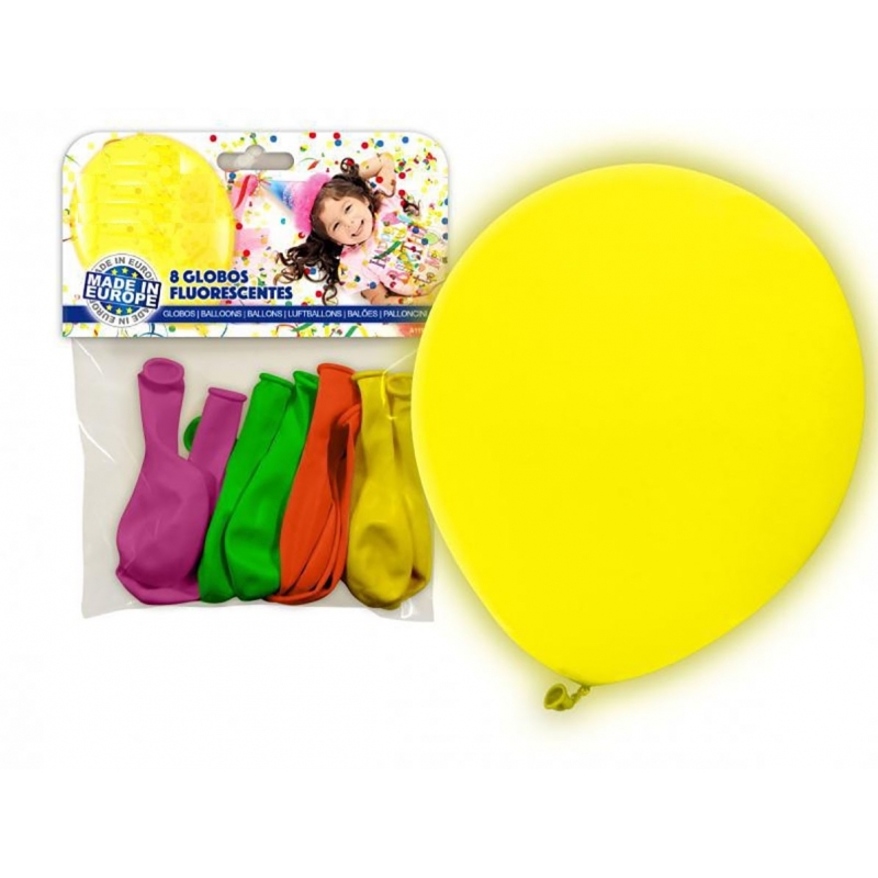 Pacote de balões fluorescentes