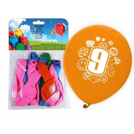 Pacote de balões numéricos
