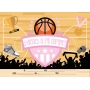Convite de aniversário de basquete