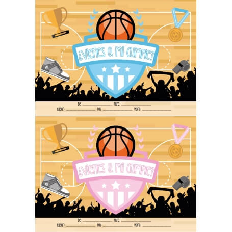 Convite De Aniversário De Basquete
