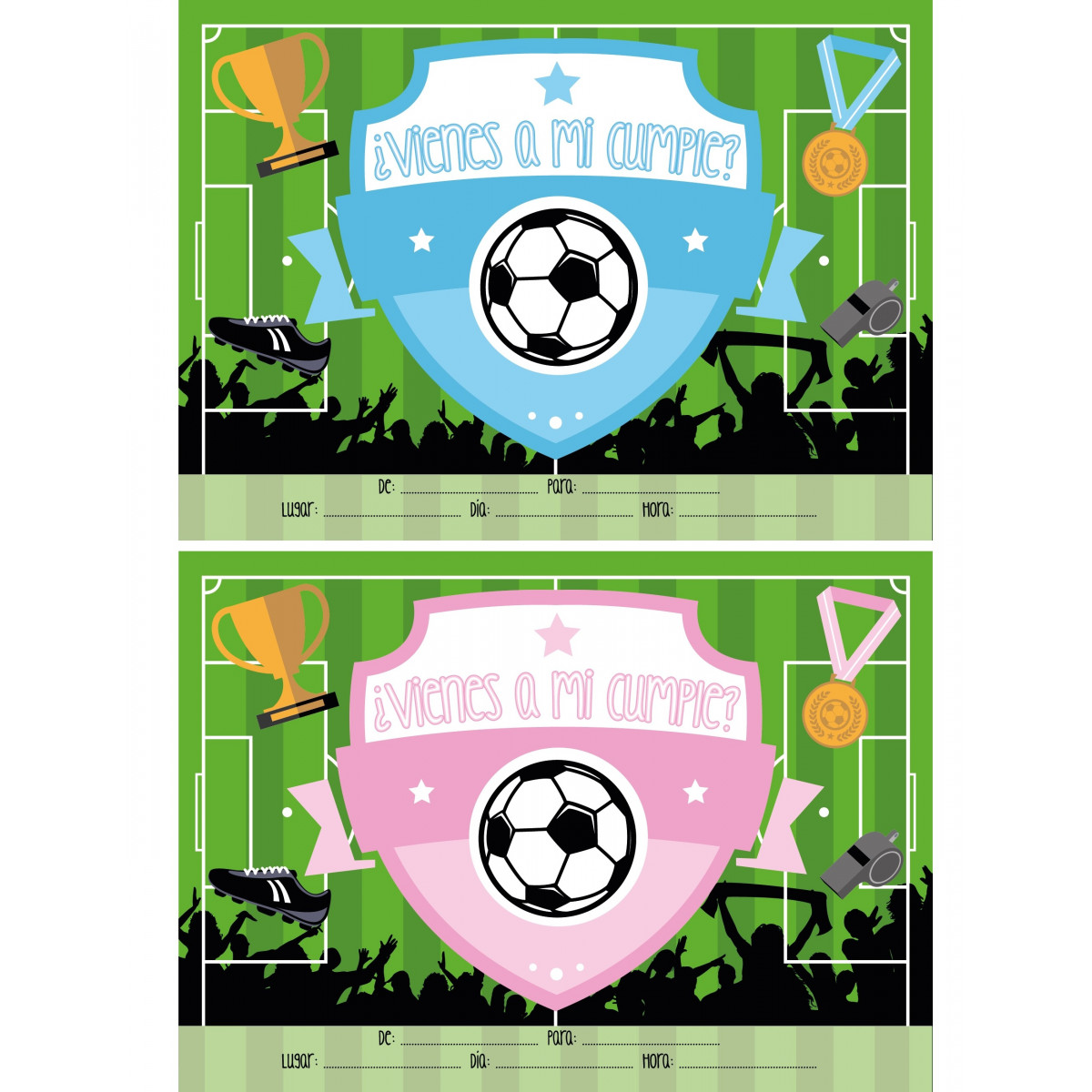 Convites do aniversário do futebol