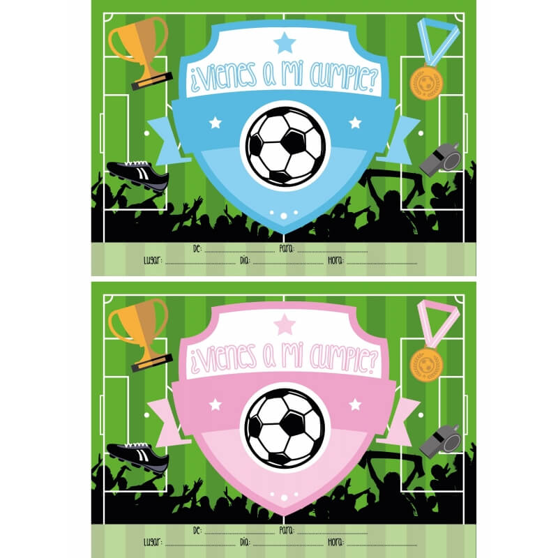 Convites do aniversário do futebol